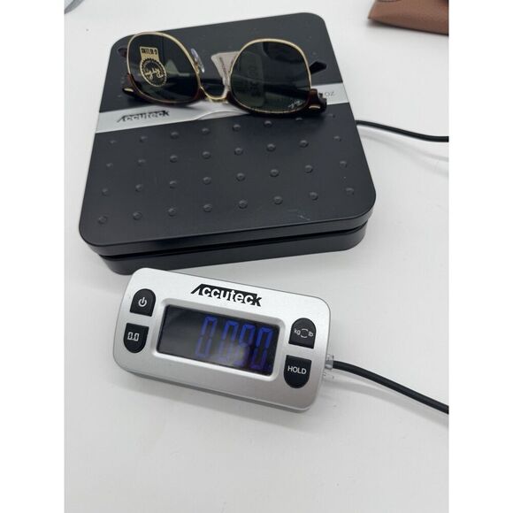 RAY-BAN RB 3016 W0366 HAVANA GOLD CLUBMASTER AUTHENTIC FRAMES SUNGLASSES 49-21 - Picture 10 of 12